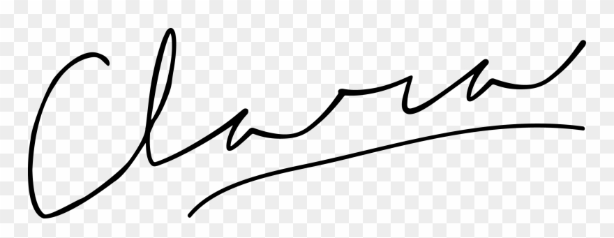 Assinatura - Line Art Clipart
