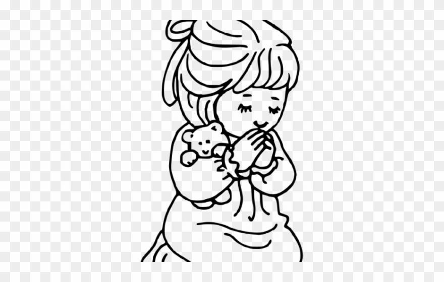 Hindu Clipart Prayer - Bible Coloring Pages - Png Download