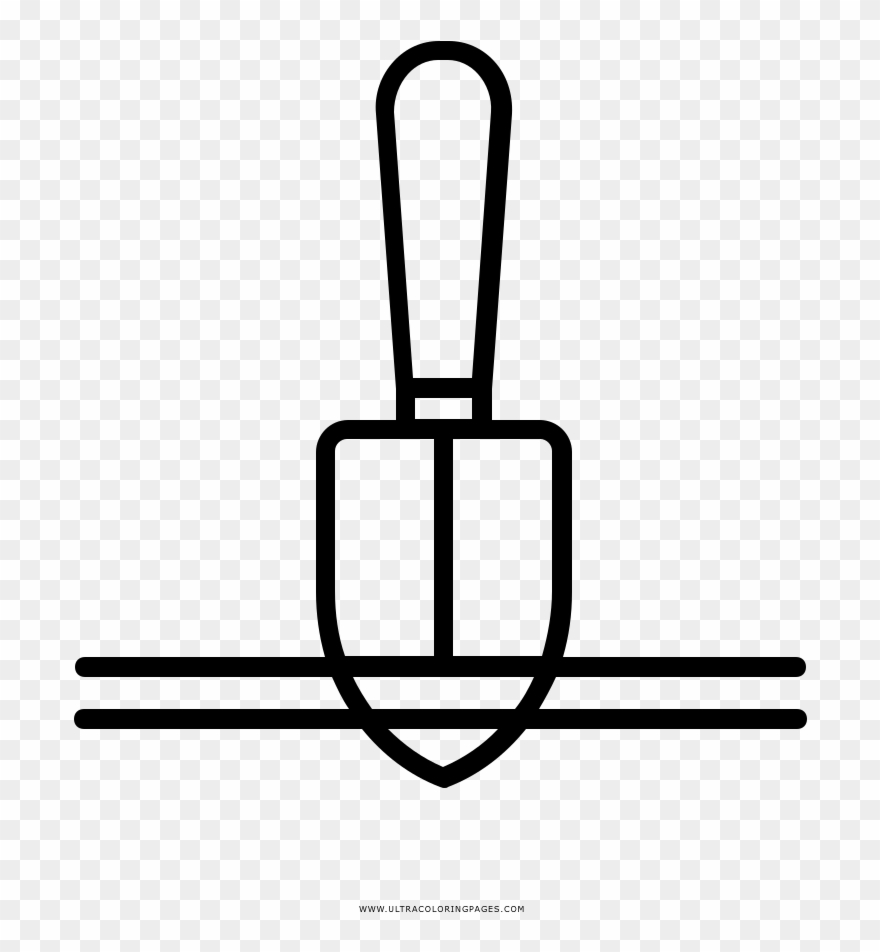 Digging Coloring Page Clipart