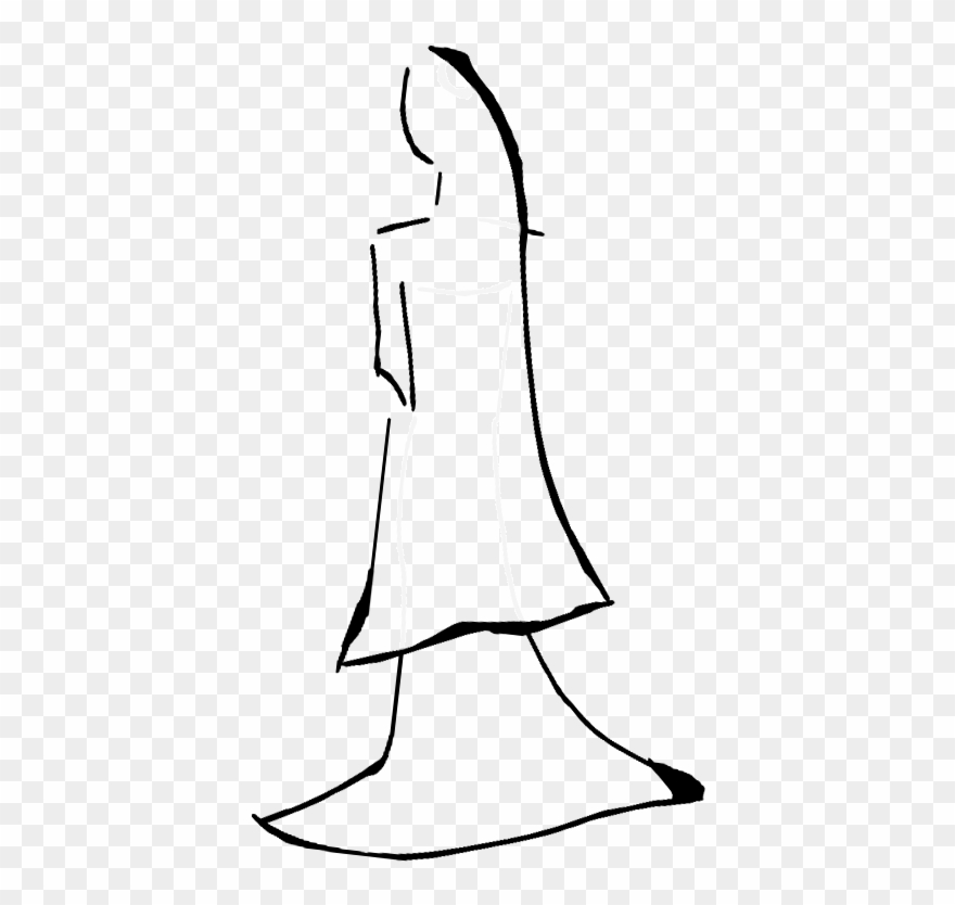Veil Drawings Tea - Line Art Clipart