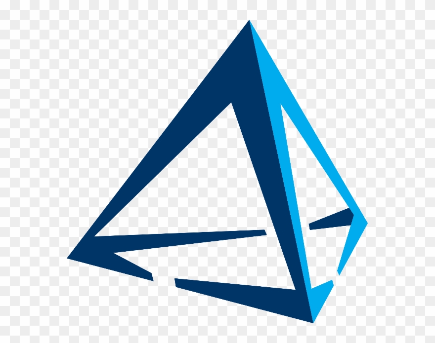 609 X 615 5 - 3d Triangle Logo Png Clipart