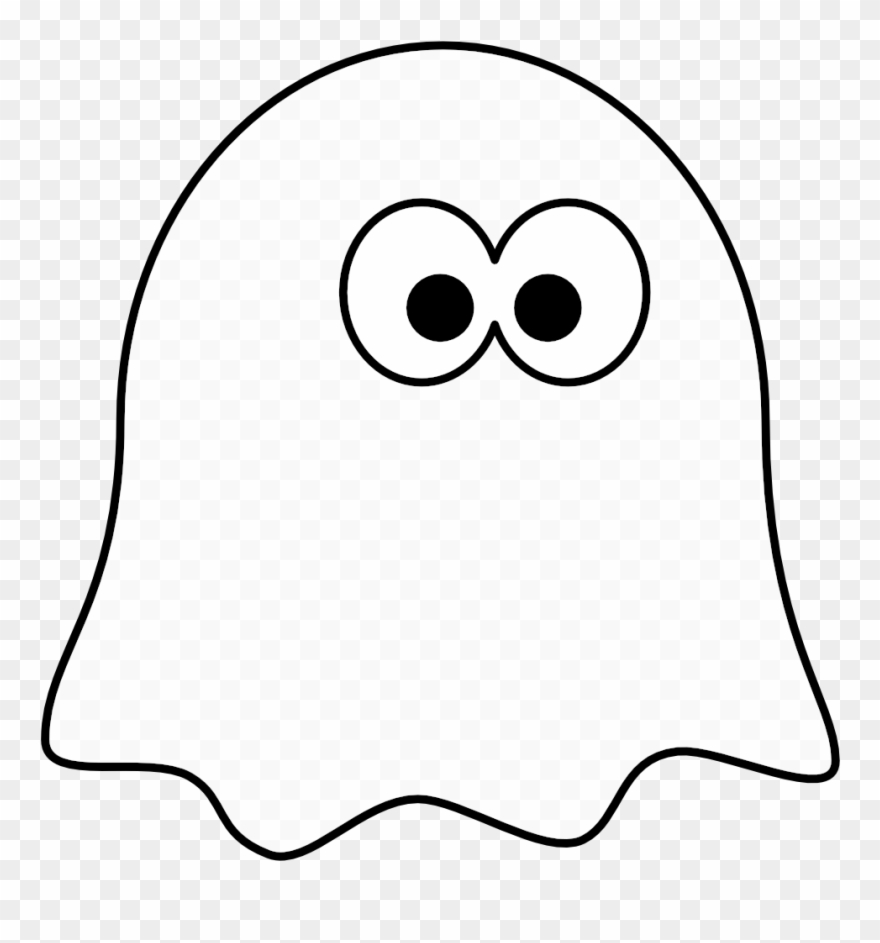 Clipart Of Ghost And Ghost To - Ghost Coloring Pages - Png Download