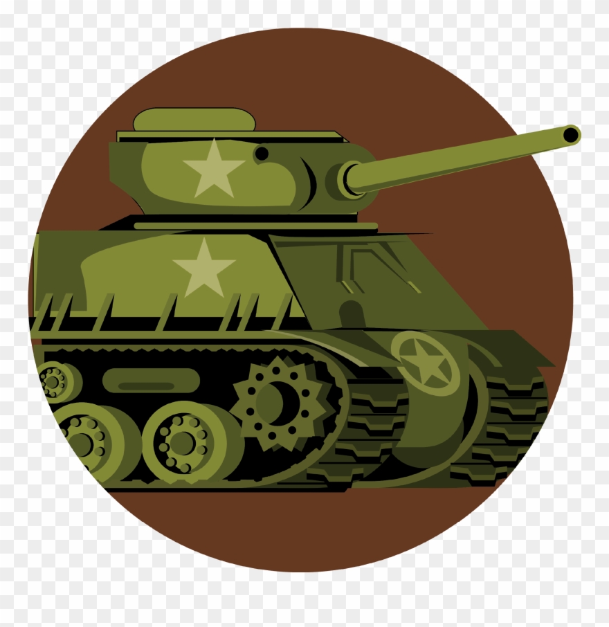Sherman Tank - Camera Icon Clipart