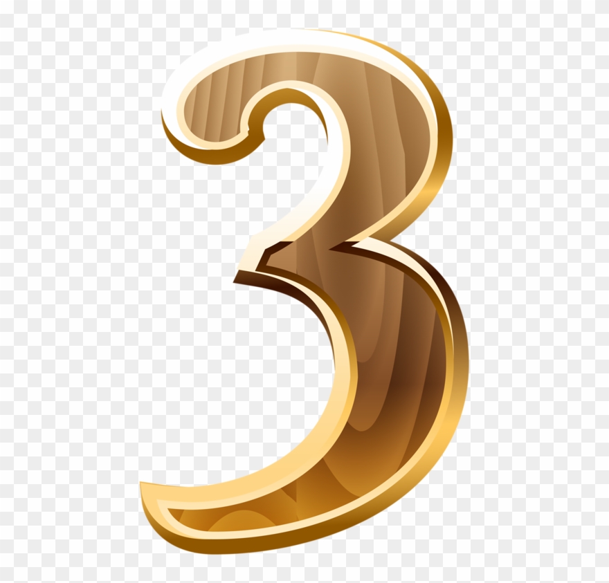 Яндекс - Фотки - Bronze Number 3 Png Clipart