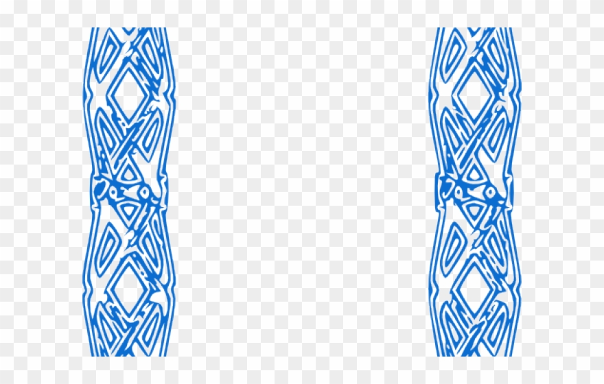 Blue Flower Clipart Page Border - Clip Art - Png Download