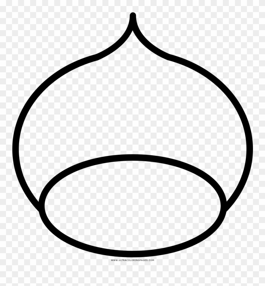 Chestnut Coloring Page - Circle Clipart