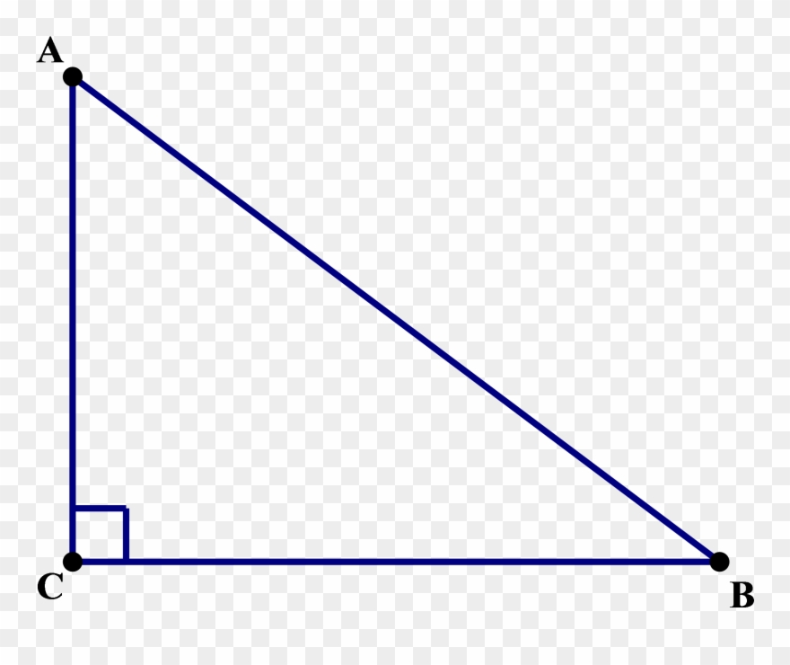 Right Triangle Png - Right Angled Triangle Diagram Clipart