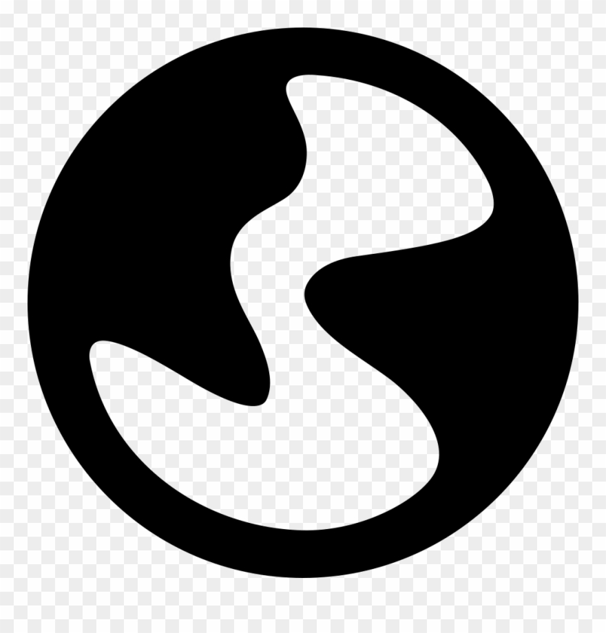 Circle With Irregular Shape Inside Comments Clipart