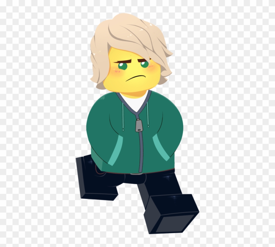 A Moody Green Teenager - Cartoon Clipart