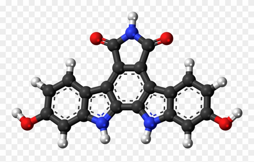 Arcyriaflavin C Molecule Ball - Molekul Png Clipart