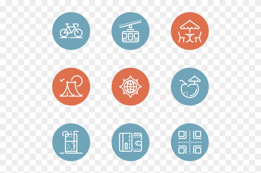 Leisure And Tourism - Collaboration Icons For Powerpoint Clipart