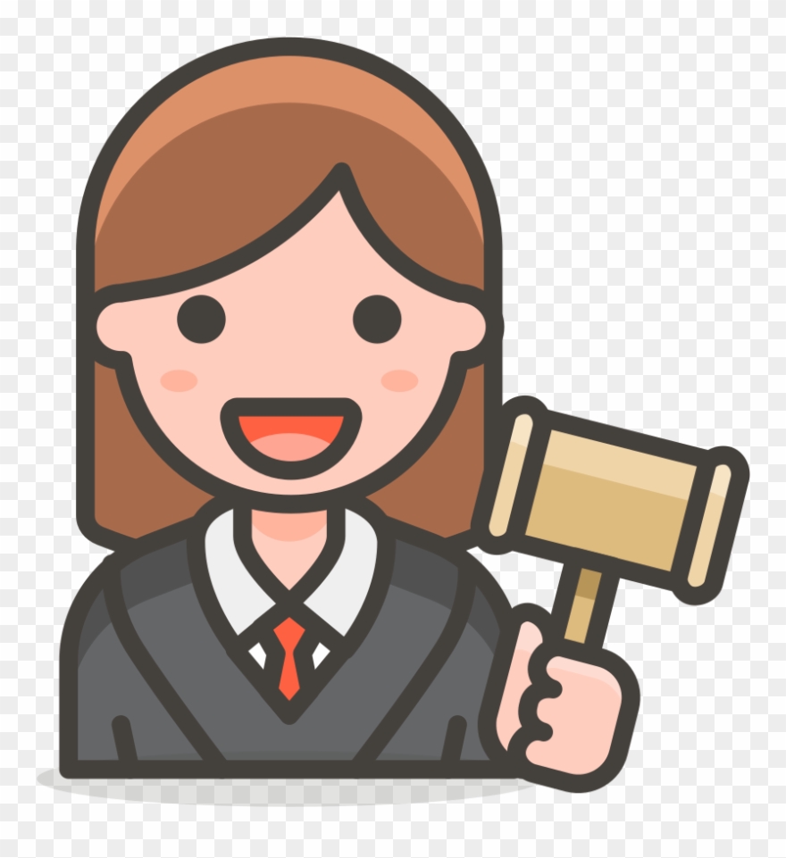 136 Woman Judge - Pilot Woman Icon Clipart