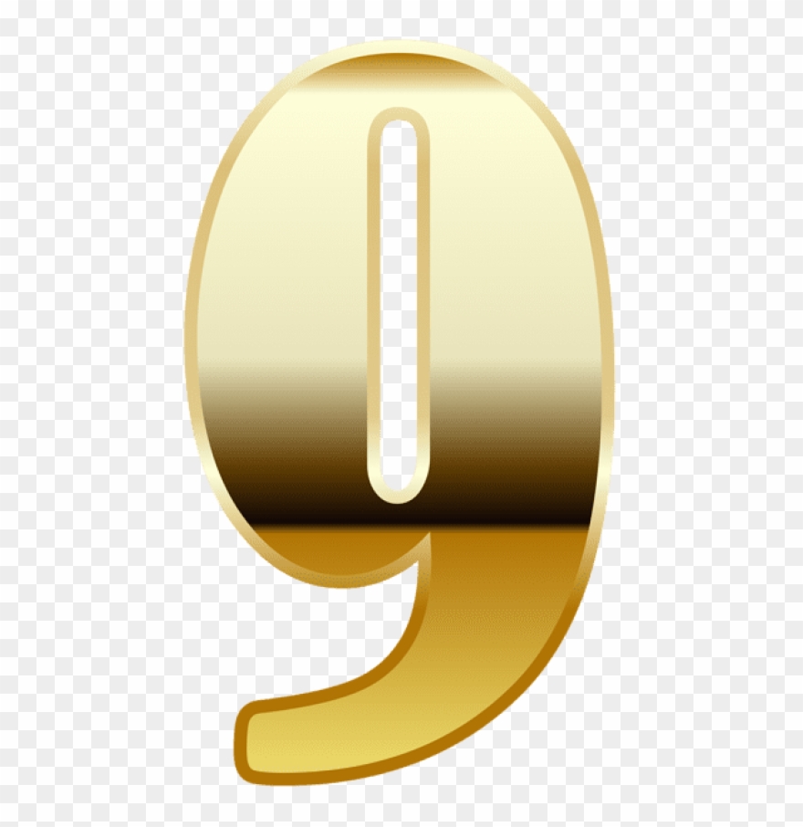 Free Png Download Gold Number Nine Clipart Png Photo - Circle Transparent Png
