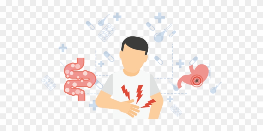 Learn The Causes And Symptoms Of Acid Reflux - Cartoon Clipart