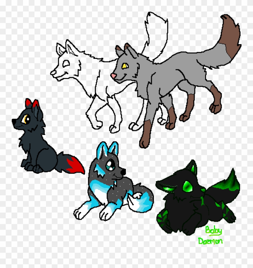 *bark Bark* Ima Wolf - Wolf Family Adopts Clipart