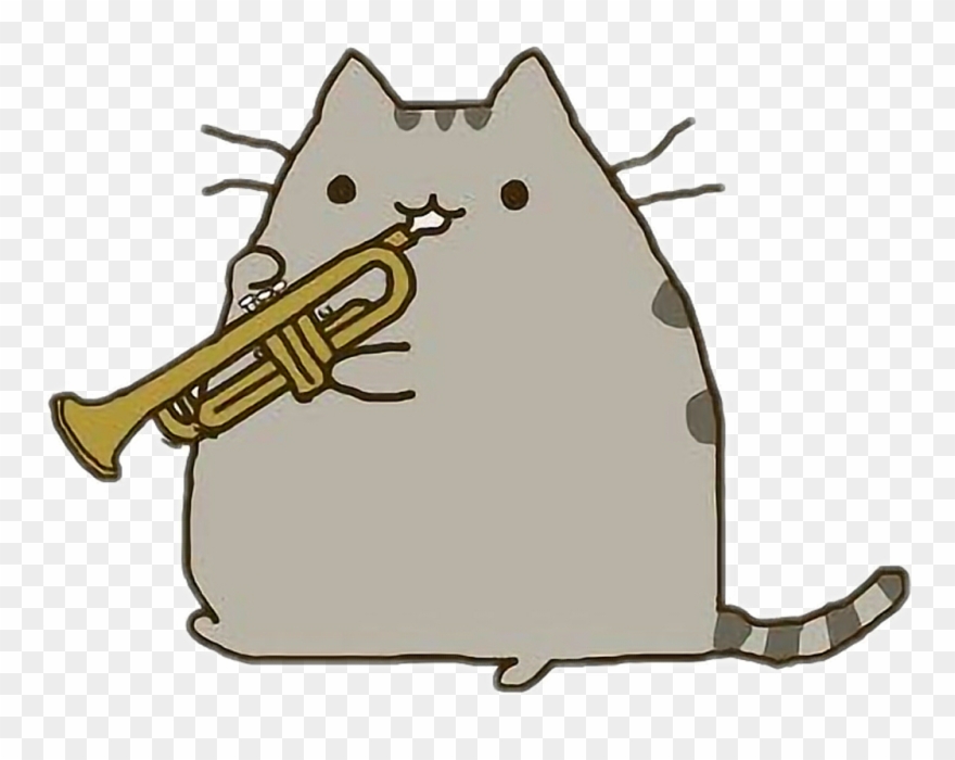 Scsaxophone Sticker - Pusheen Cat Clipart