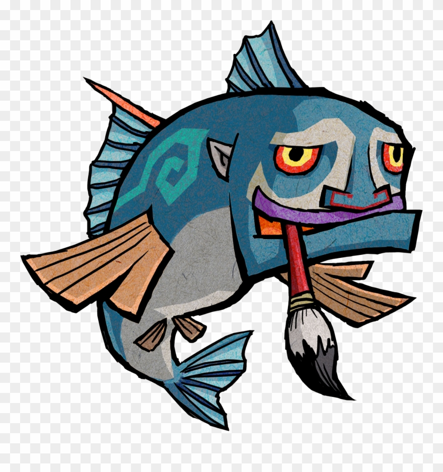 Fishman - Zelda Wind Waker Personnages Clipart
