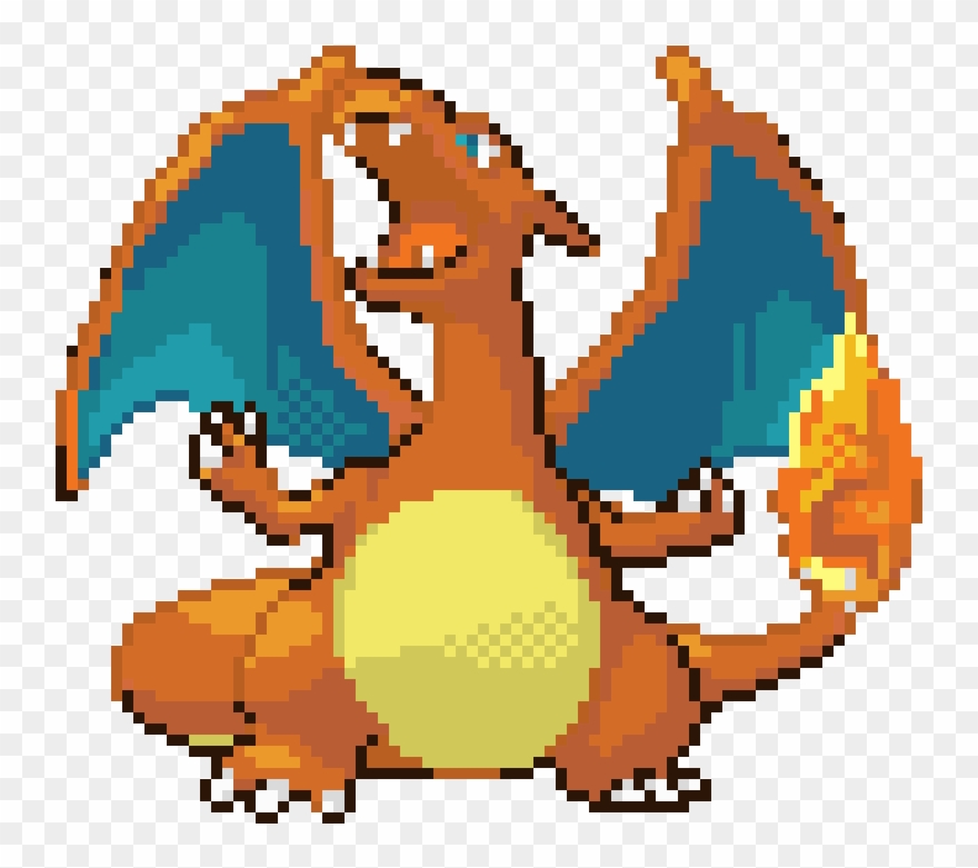 Charizard - Charizard Cross Stitch Pattern Clipart