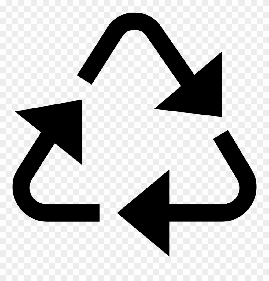 Recycling Icon - Recycle Icon Free White Clipart