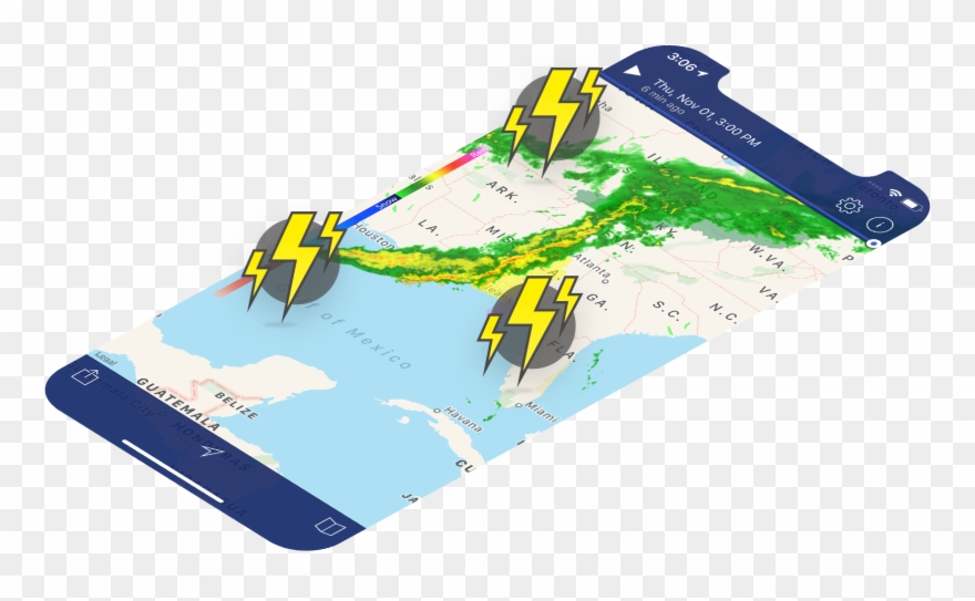 Bad Weather Catch You Off Guard - Map Clipart