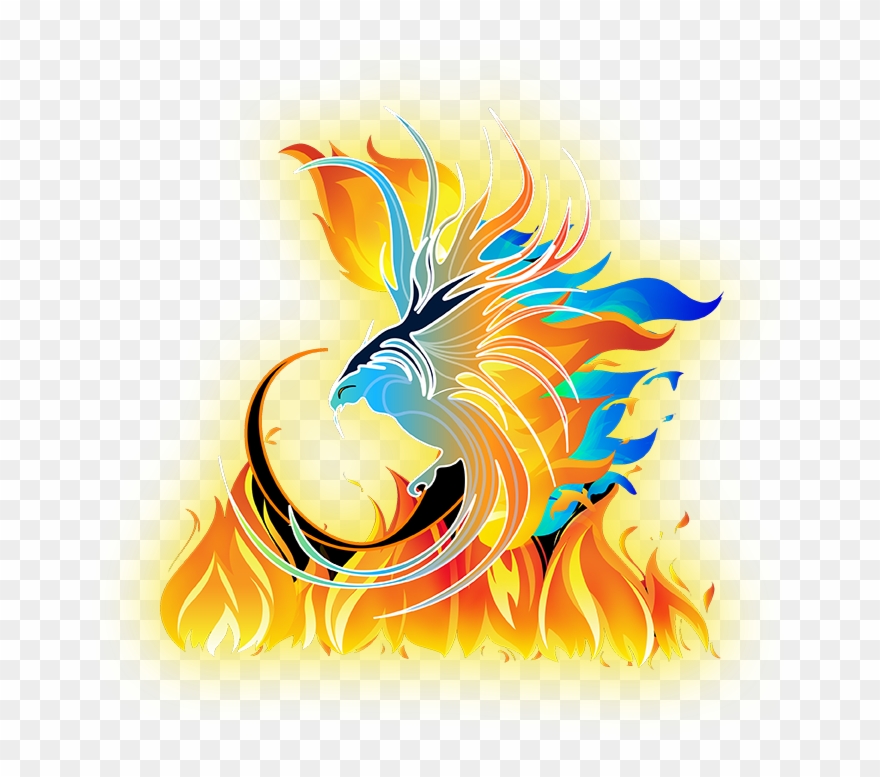 718 X 724 14 - Flaming Phoenix Clipart