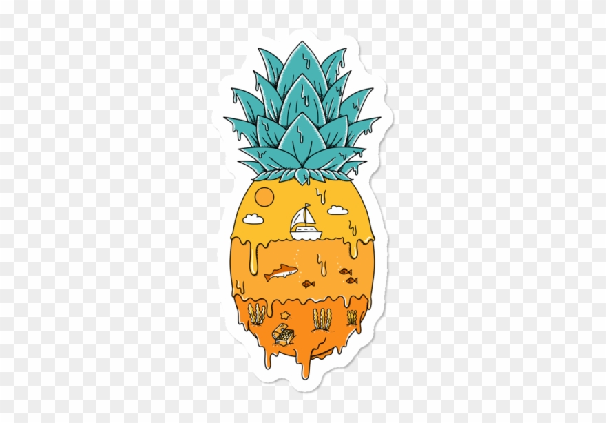 Pineapple Landscape - Pineapple Clipart