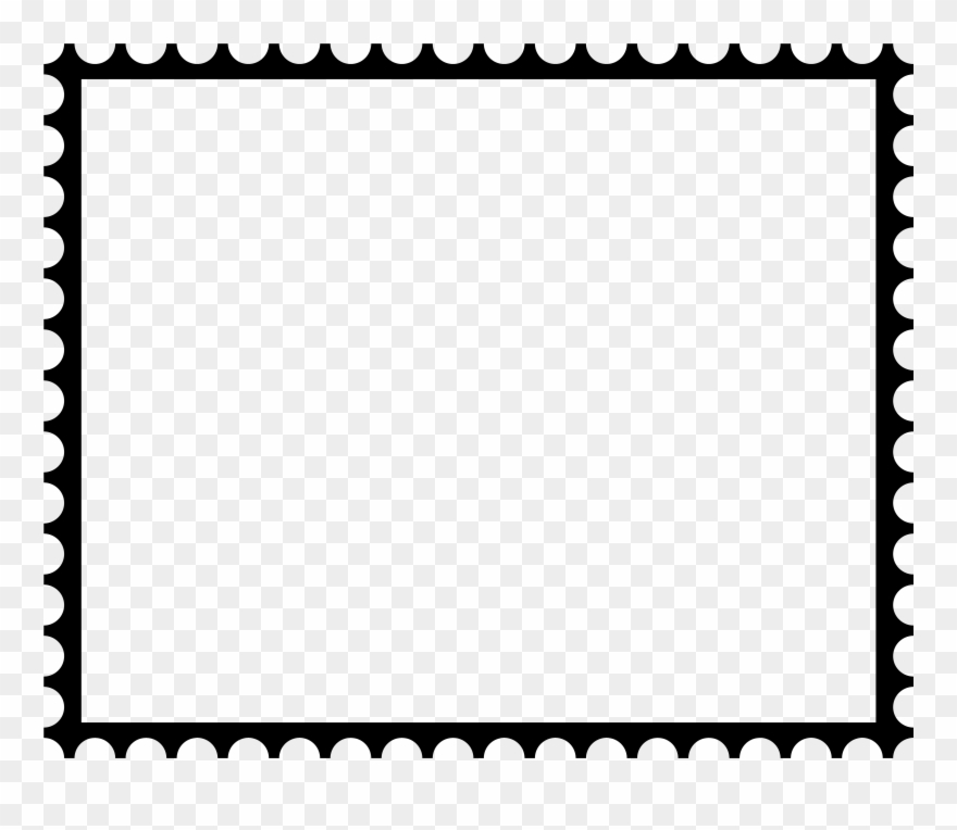 Postal Stamp Frame - Go Green Certification Clipart