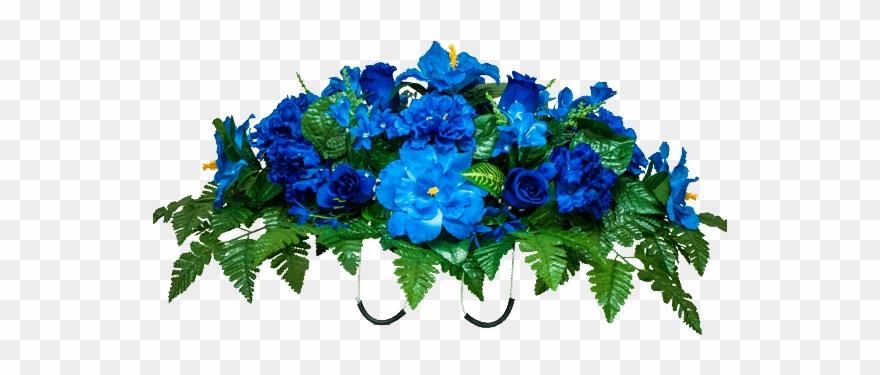 Rose And Hydrangea Sd - Royal Blue Flower Png Clipart