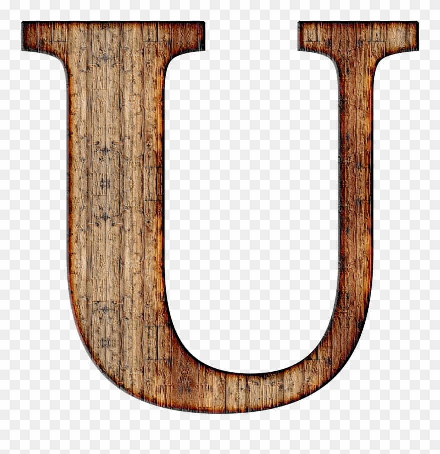 Similar Alphabet Png Clipart Ready For Download - Wood Letter U Png Transparent Png