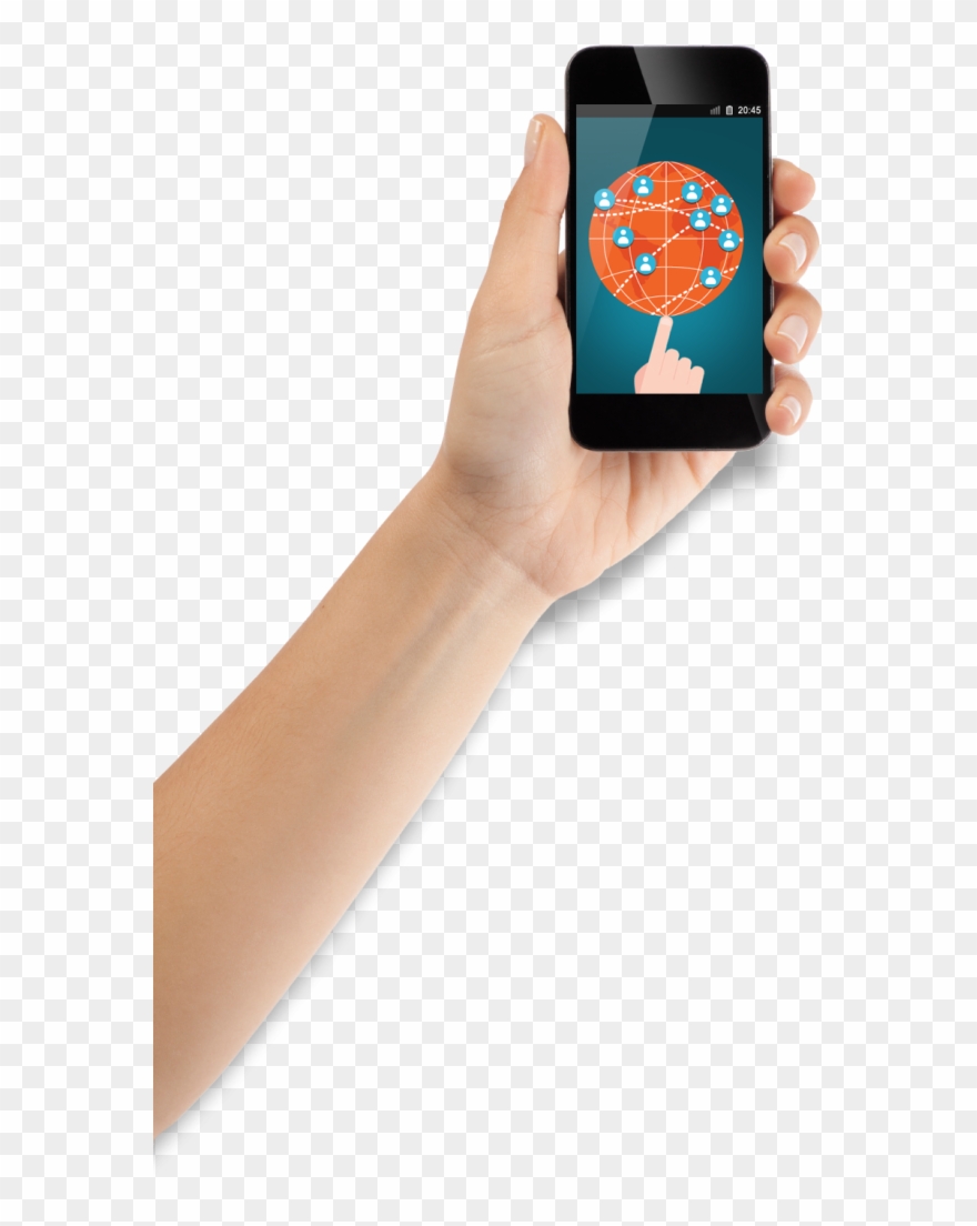 Android Phone Png Transparent - Arm Holding Phone Png Clipart