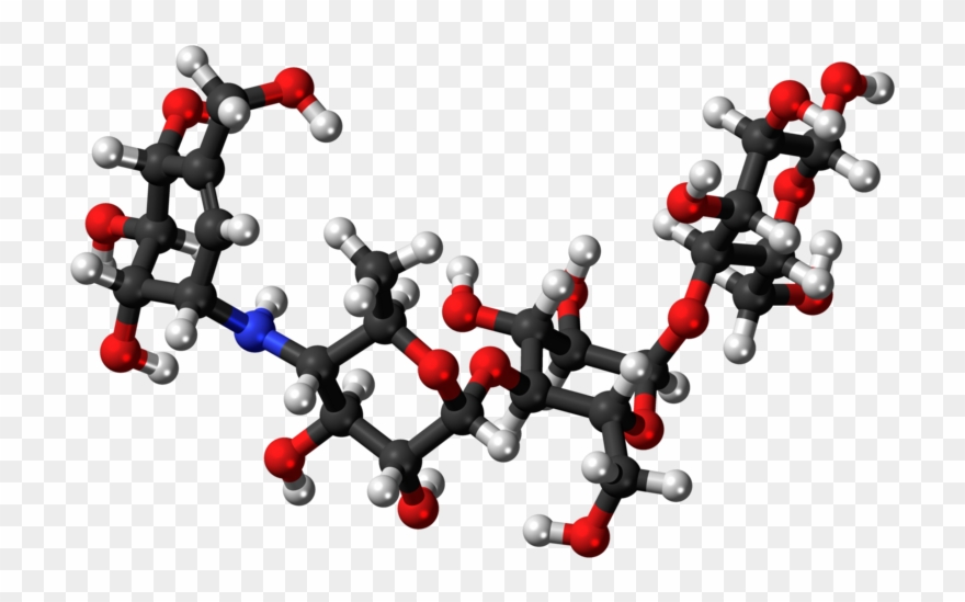 Acarbose 3d Balls - Stachyose Ball And Stick Structure Clipart