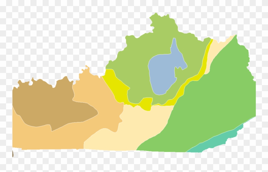 Cilff Clipart Transparent - Map Of Kentucky With Capital - Png Download