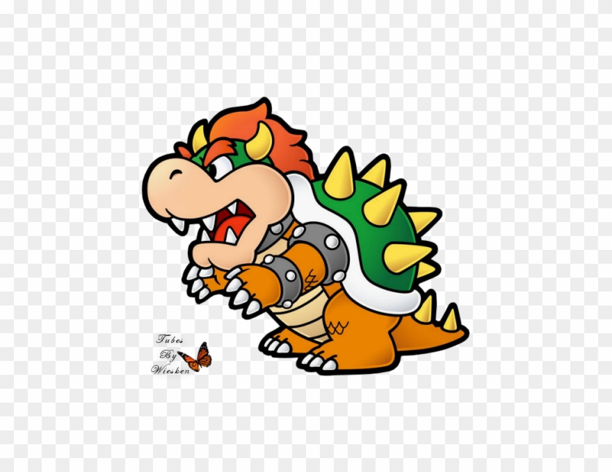 Cartoon-wieskes Tube - Paper Bowser Clipart