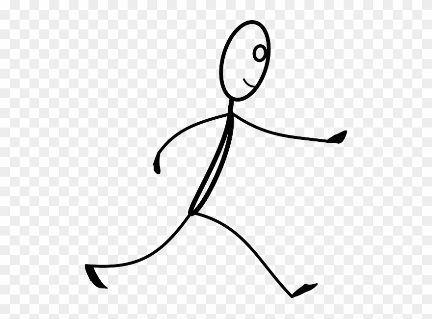 Image4 - Transparent Running Stick Figures Clipart