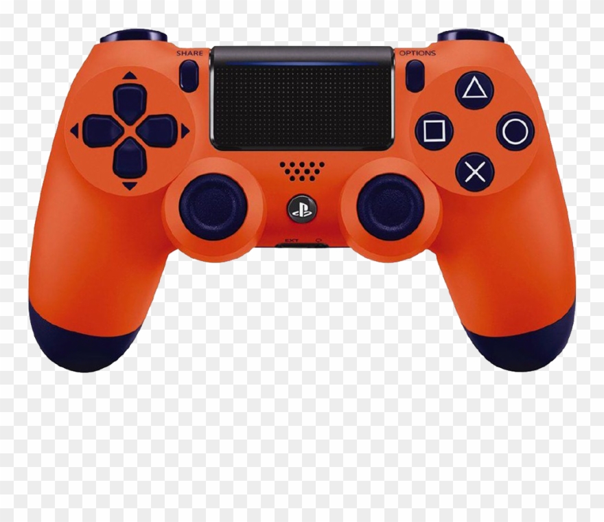 Video Game Controller Png Free Pic - Dualshock 4 Sunset Orange Clipart