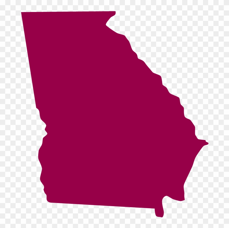 Custom Georgia State Shaped Stickers And Decals Clipart