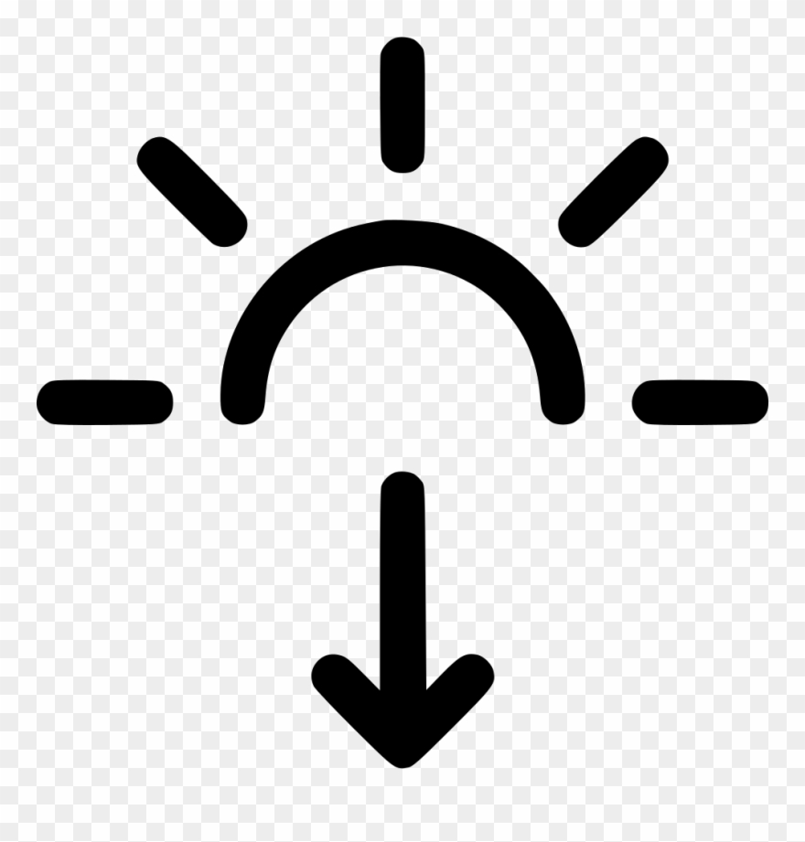 Png File - Sunset Icon Png Clipart