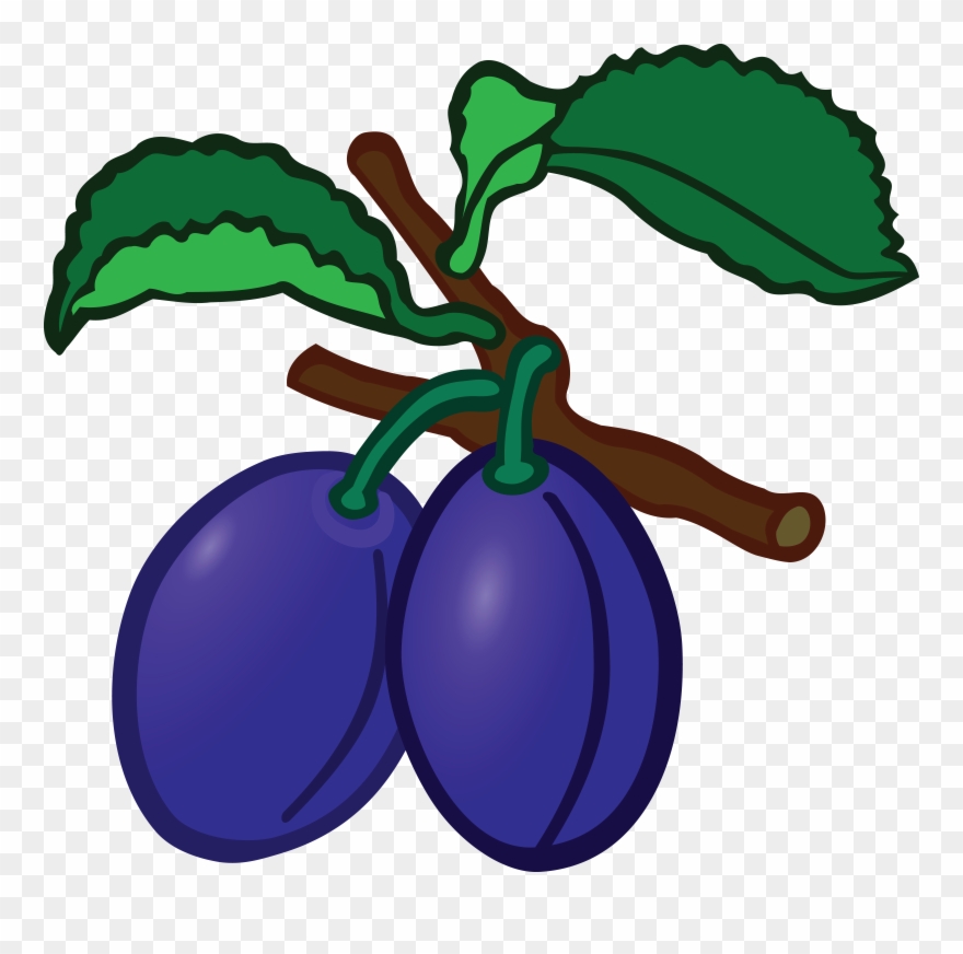 Free Clipart Of Plums - Plums Clipart - Png Download