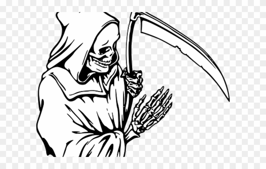 Reaper Clipart Sickle - Death Drawing - Png Download