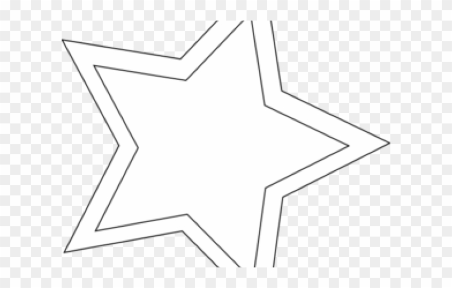 Star Clipart Outline - Cross - Png Download