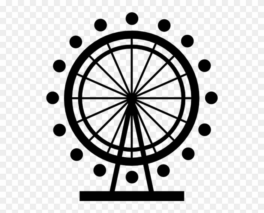 London Eye In London Free Vector Icons Designed By - London Eye Vector Clipart
