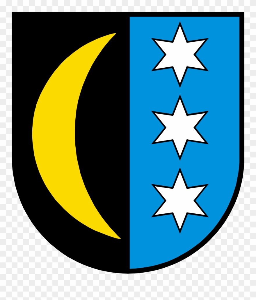 Open - Flag With 7 Sided Stars Clipart