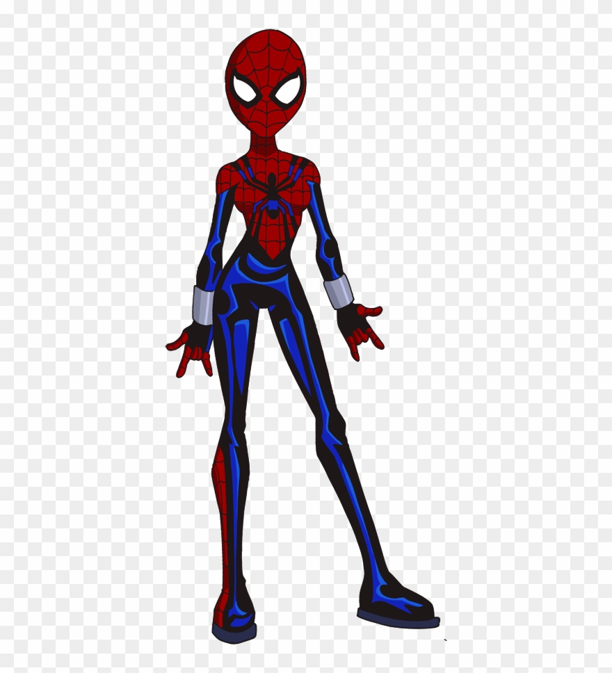 Spider Woman Clipart Modern - Drawing Of Spider Girl - Png Download