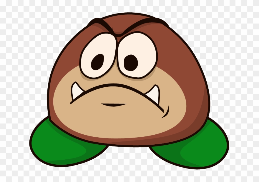 Lonely Goomba - Cartoon Clipart