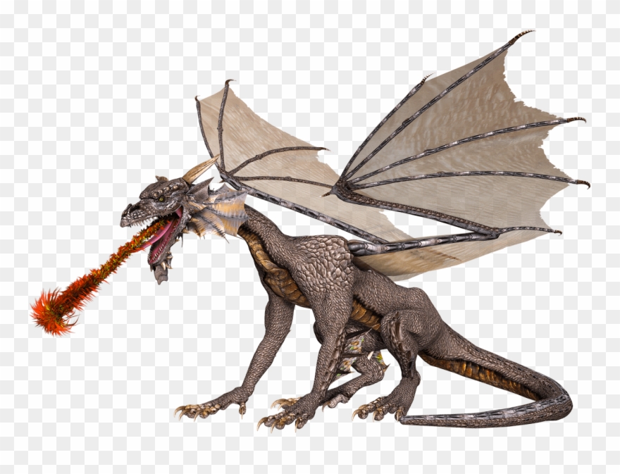 Download - Fire Breathing Dragon Clipart - Png Download