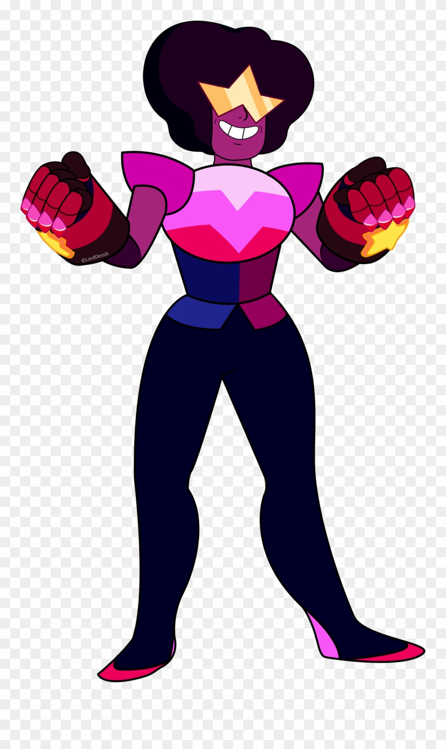 Fanartwhenever - Steven Universe Garnet New Form Clipart