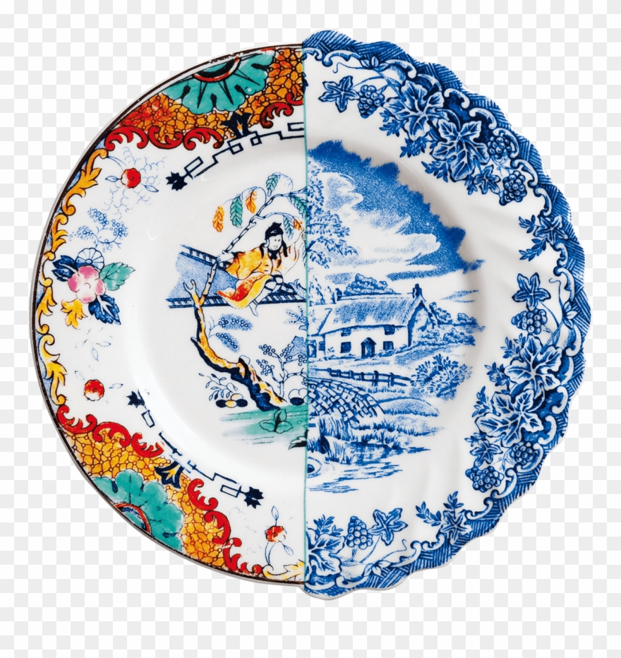 09701 Hybrid - East Meets West Plates Clipart