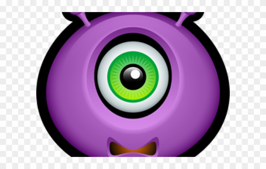 Pink Eyes Clipart Scary Monster - Circle - Png Download