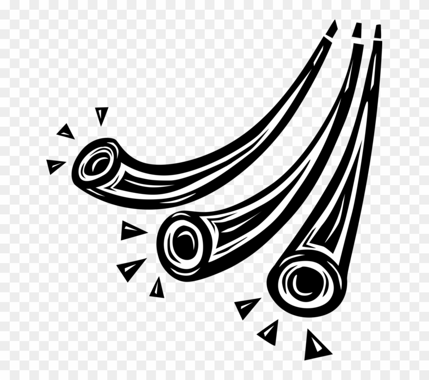 Vector Illustration Of Alphorn Or Alpenhorn Alpine - Illustration Clipart