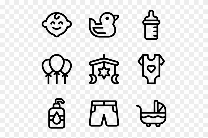 Baby - Marine Icons Clipart